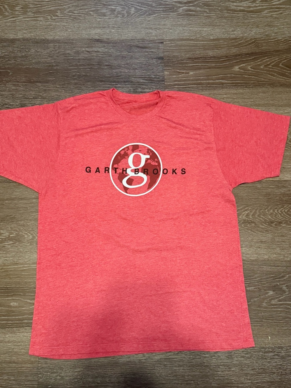 Garth Brooks World Tour Short Sleeve Logo T-Shirt - Red